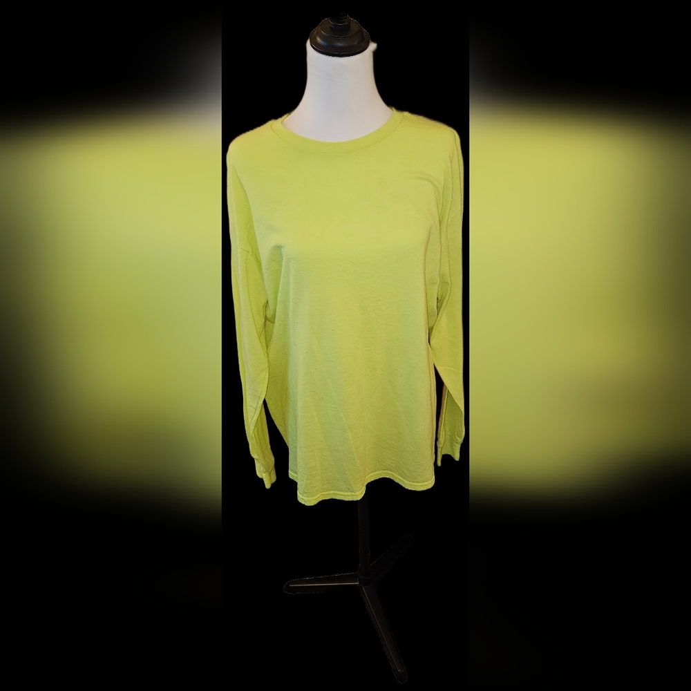 Men's Neon Yellow/Green Long Sleeve Tshirt